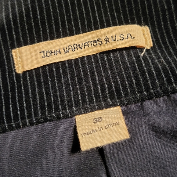 Corduroy Jacket John Varvatos black velvet size 38 - Picture 4 of 5